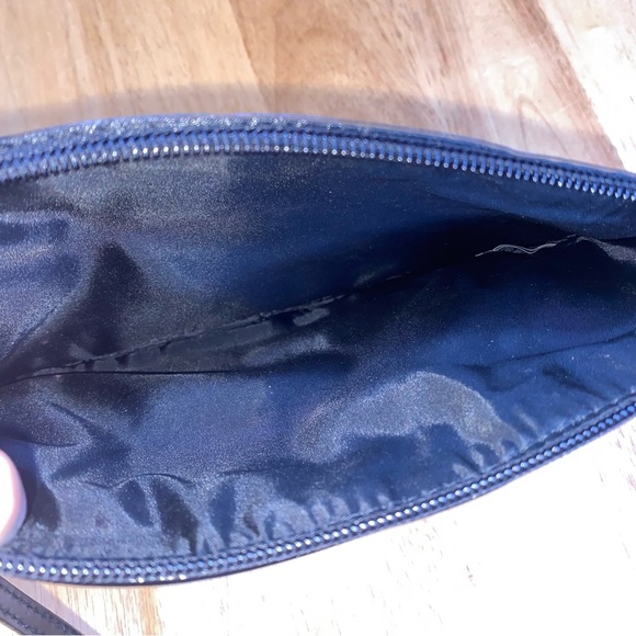 Victoria’s Secret Black Wristlet Cosmetic Bag with Floating Sequins - Picture 6 of 6